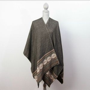 St Johns Bay Womens Poncho One Size Open Front
